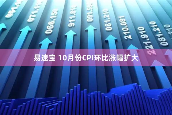 易速宝 10月份CPI环比涨幅扩大