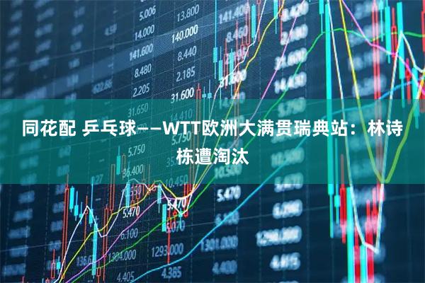 同花配 乒乓球——WTT欧洲大满贯瑞典站：林诗栋遭淘汰